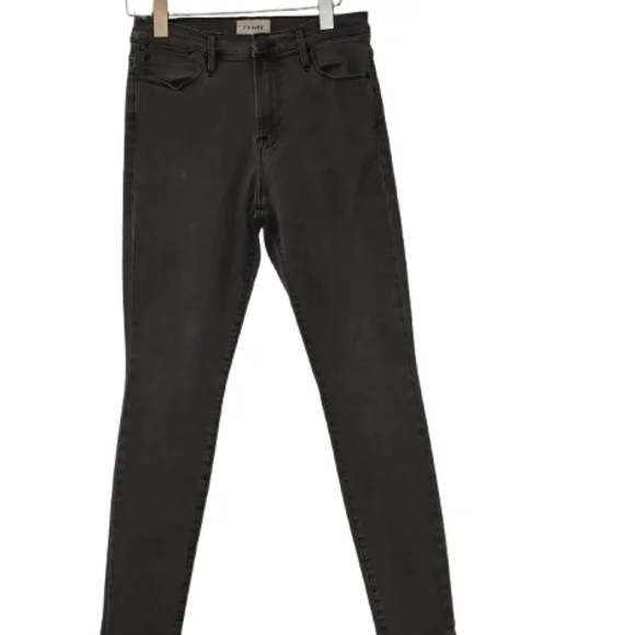 FRAME Le High Skinny Jeans Women's Size 28 Burton Grey Denim Wash Stretch Chic - Picture 3 of 6